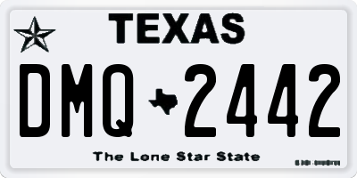 TX license plate DMQ2442