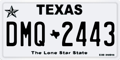TX license plate DMQ2443