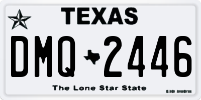 TX license plate DMQ2446