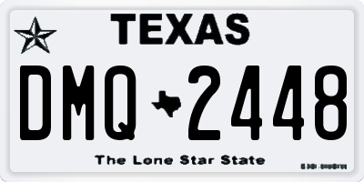 TX license plate DMQ2448