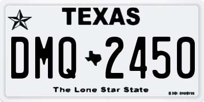 TX license plate DMQ2450