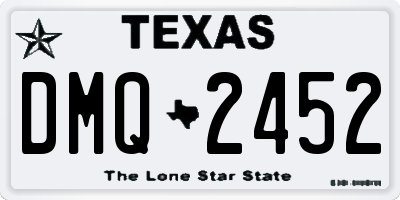 TX license plate DMQ2452