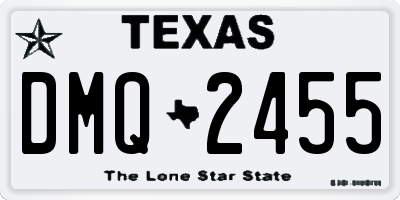 TX license plate DMQ2455