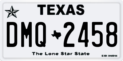 TX license plate DMQ2458