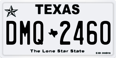 TX license plate DMQ2460