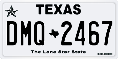 TX license plate DMQ2467