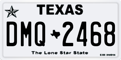 TX license plate DMQ2468