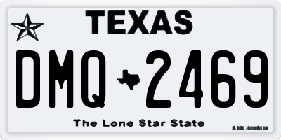 TX license plate DMQ2469