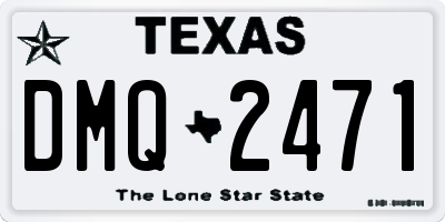 TX license plate DMQ2471