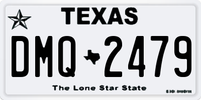 TX license plate DMQ2479