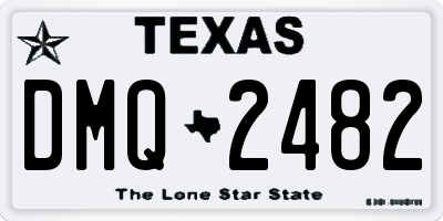 TX license plate DMQ2482