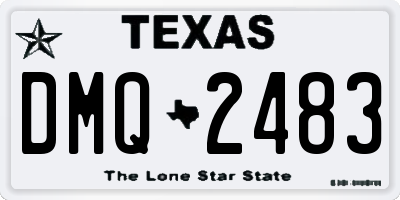 TX license plate DMQ2483