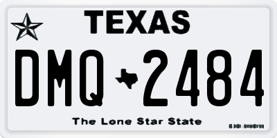 TX license plate DMQ2484