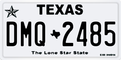 TX license plate DMQ2485