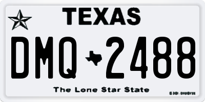TX license plate DMQ2488