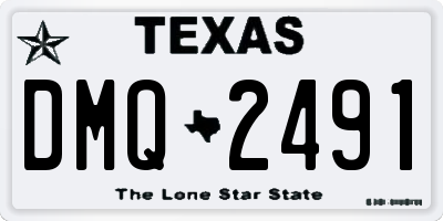 TX license plate DMQ2491