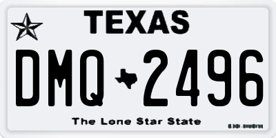 TX license plate DMQ2496