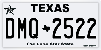 TX license plate DMQ2522