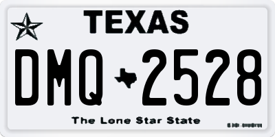 TX license plate DMQ2528