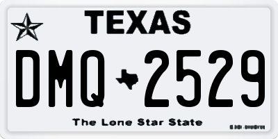 TX license plate DMQ2529