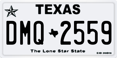 TX license plate DMQ2559