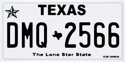 TX license plate DMQ2566