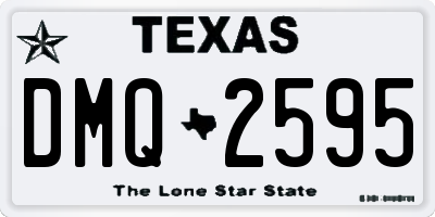 TX license plate DMQ2595