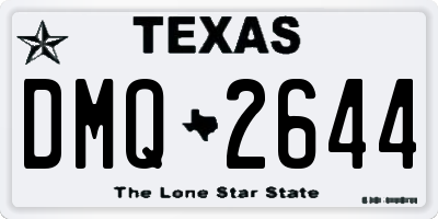 TX license plate DMQ2644