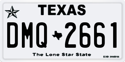 TX license plate DMQ2661