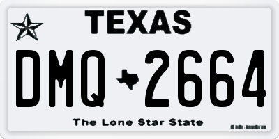 TX license plate DMQ2664
