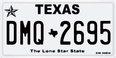 TX license plate DMQ2695