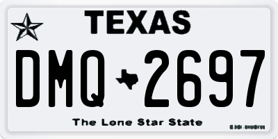TX license plate DMQ2697