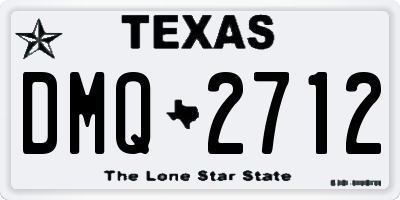 TX license plate DMQ2712
