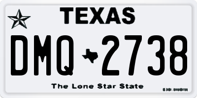 TX license plate DMQ2738