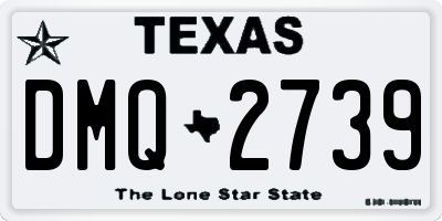 TX license plate DMQ2739