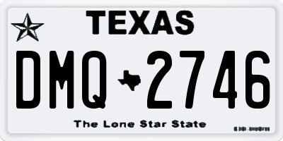TX license plate DMQ2746