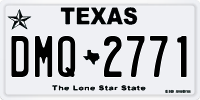TX license plate DMQ2771