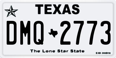 TX license plate DMQ2773