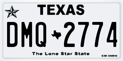 TX license plate DMQ2774
