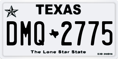 TX license plate DMQ2775