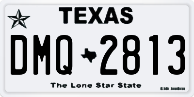 TX license plate DMQ2813