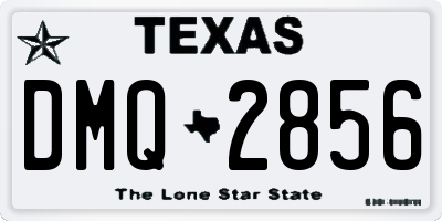 TX license plate DMQ2856