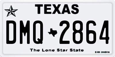 TX license plate DMQ2864