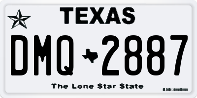 TX license plate DMQ2887