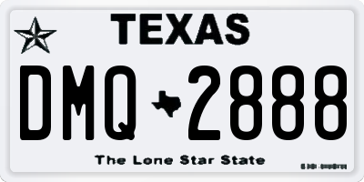 TX license plate DMQ2888