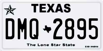 TX license plate DMQ2895