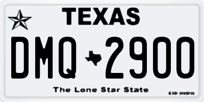 TX license plate DMQ2900