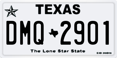 TX license plate DMQ2901