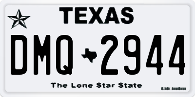 TX license plate DMQ2944