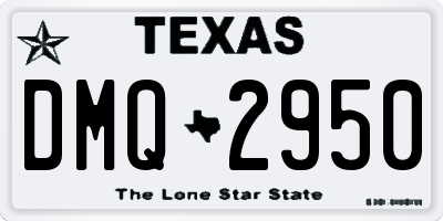 TX license plate DMQ2950